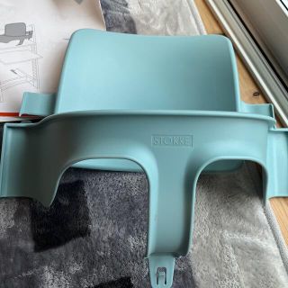 ストッケ(Stokke)のちあぽ様専用トリップトラップ　Stokke  ベビーセット　アクアブルー　離乳食(その他)