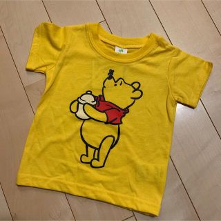 クマノプーサン(くまのプーさん)の⭐︎新品　くまのプーさん　プーさん　半袖　Tシャツ　イエロー　80(Ｔシャツ)