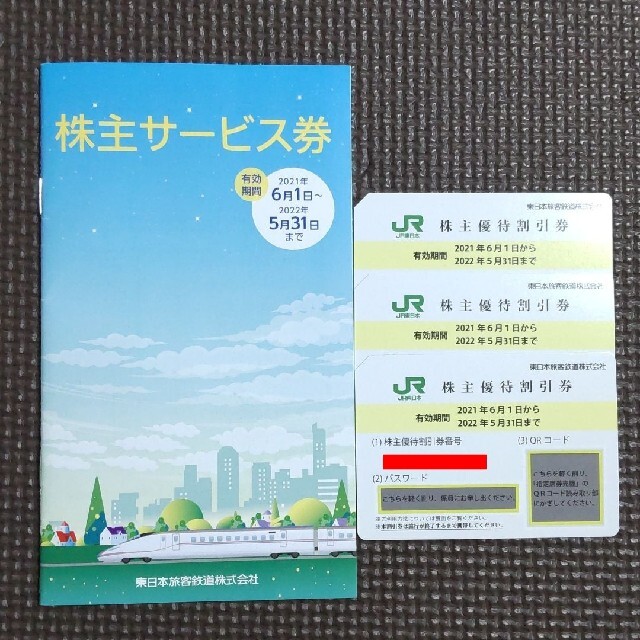 その他JR 東日本 株主優待 割引券 ３枚 株主サービス券１冊