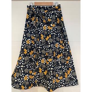 【値下げ】ミラオーウェン   花柄巻きスカート サイズ：フリー