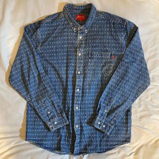 シュプリーム(Supreme)のSupreme Jacquard Logos Denim Shirt Large(シャツ)