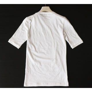 新品【ブルネロクチネリ】ハイストレッチ 首裏細チェーン付き Tシャツ 白 XS