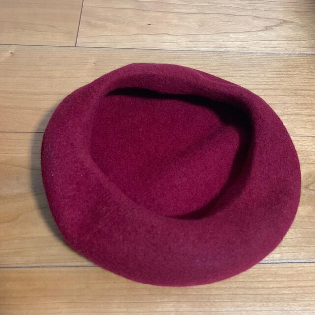 ベレー帽　ボルドー レディースの帽子(ハンチング/ベレー帽)の商品写真