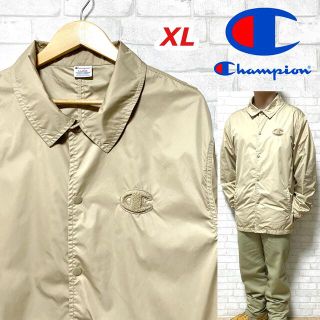 チャンピオン(Champion)のChampion チャンピオン 立体ロゴ コーチジャケット フルスナップ (ナイロンジャケット)