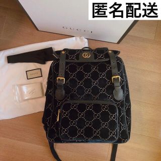 グッチ(Gucci)のグッチ 美品 GG ベルベット バックパック リュック(バッグパック/リュック)