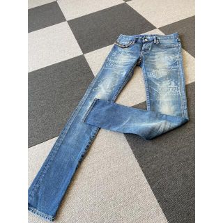 ヒステリックグラマー(HYSTERIC GLAMOUR)のヒスグラ　スキニー　美品　xxs(スキニーパンツ)