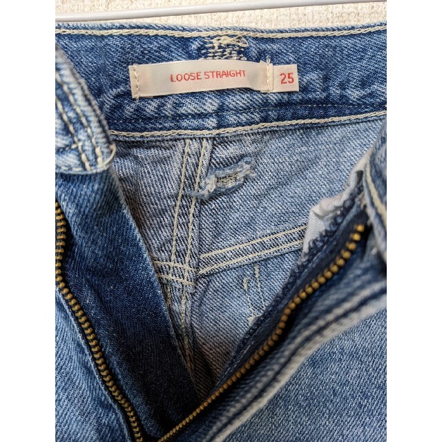 レディース Levi's - リーバイスレッド W25 ルーズストレート loose ...
