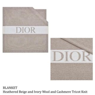 クリスチャンディオール(Christian Dior)のChristian Dior ウール＆カシミアブランケット　baby ディオール(おくるみ/ブランケット)