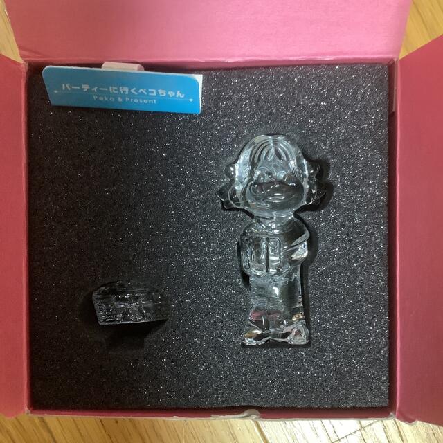不二家 クリスタル ペコちゃん ドール コレクション 飾りケース付き