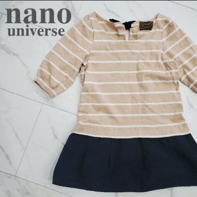nano・universe(ナノユニバース)のナノユニバース　チュニック　切り替え　ボーダー　リボン　レディース服 レディースのトップス(チュニック)の商品写真