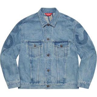 シュプリーム(Supreme)のSupreme Inset Logo Denim Trucker Jacket(Gジャン/デニムジャケット)