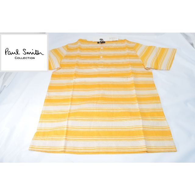 新品☆Paul Smith コレクション 半袖カットソー☆黄色☆Mサイズ