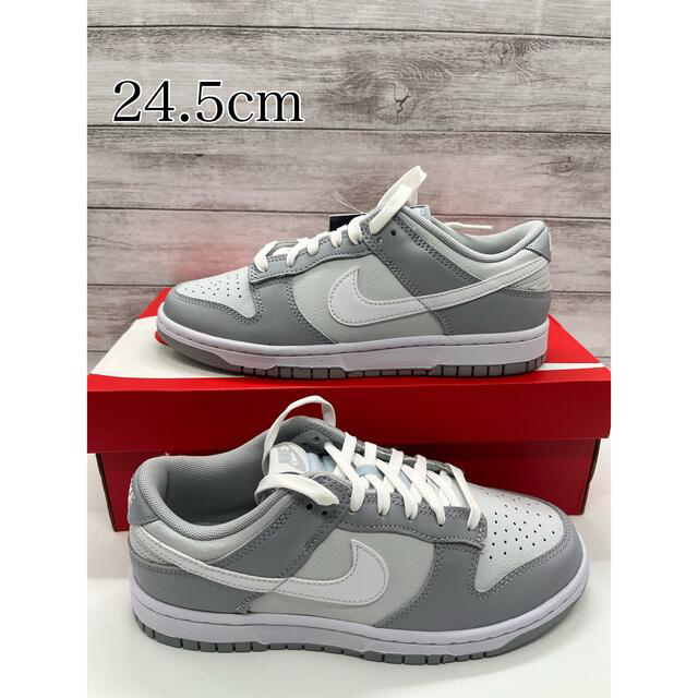 NIKE(ナイキ)のNike Dunk Low  Grey  24.5cm メンズの靴/シューズ(スニーカー)の商品写真