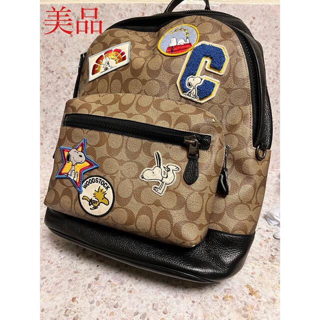 コーチ　ＣＯＡＣＨ　スヌーピーコラボ　リュック