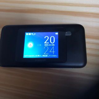 ファーウェイ(HUAWEI)のWiMAX 2+ Speed WiFi NEXT W06 ブラックxブルー(PC周辺機器)