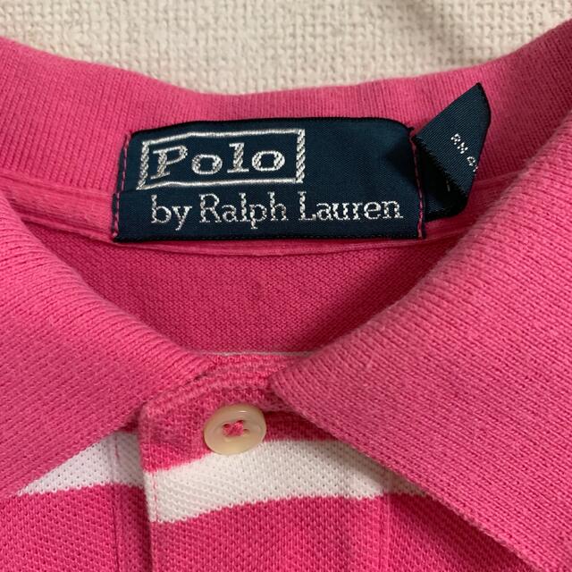 POLO RALPH LAUREN(ポロラルフローレン)のRalph Lauren ポロシャツ  ピンクボーダー メンズのトップス(ポロシャツ)の商品写真