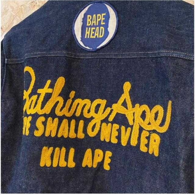 A BATHING APE - A bathing ape デニムジャケット Gジャンの通販 A BATHING APE - A bathing ape デニムジャケット Gジャンの通販