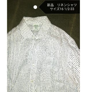 ブルックスブラザース(Brooks Brothers)の新品　BROOKS BROTHERSリネンシャツ 16 1/2-33(シャツ)