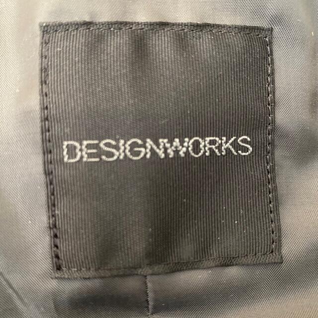 DESIGNWORKS(デザインワークス)のデザインワークス　グレー　ロングコート メンズのジャケット/アウター(チェスターコート)の商品写真