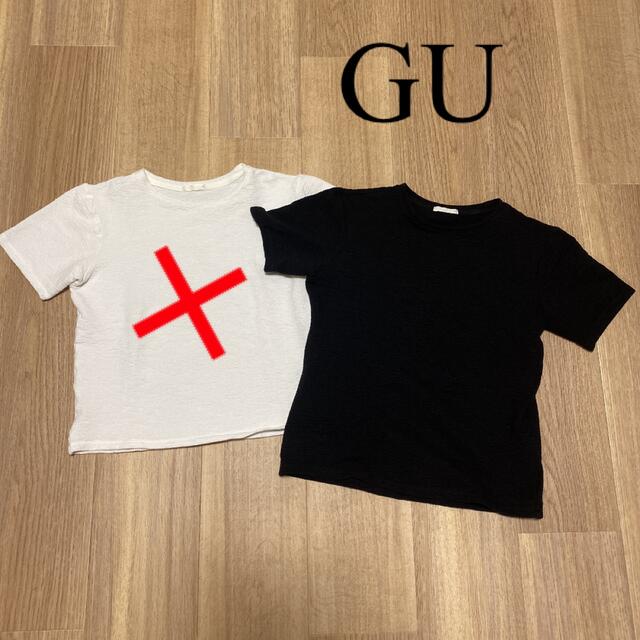 GU(ジーユー)のGU ジャカートクールネック レディースのトップス(Tシャツ(半袖/袖なし))の商品写真