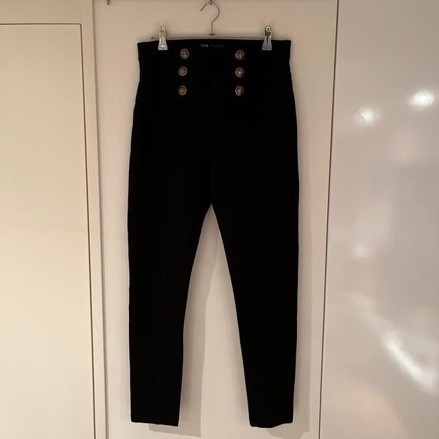 ZARA(ザラ)のZARA ザラ　レギンスパンツ　黒　スタッズ　美品 レディースのレッグウェア(レギンス/スパッツ)の商品写真