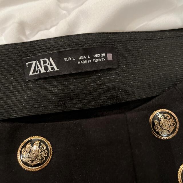 ZARA(ザラ)のZARA ザラ　レギンスパンツ　黒　スタッズ　美品 レディースのレッグウェア(レギンス/スパッツ)の商品写真