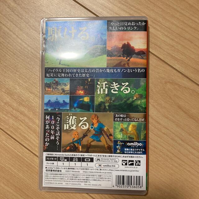 Nintendo Switch(ニンテンドースイッチ)のゼルダの伝説 ブレス オブ ザ ワイルド Switch エンタメ/ホビーのゲームソフト/ゲーム機本体(家庭用ゲームソフト)の商品写真