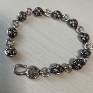 クロムハーツ(Chrome Hearts)のクロムハーツ　クロスボール シルバーブレスレット(ブレスレット)