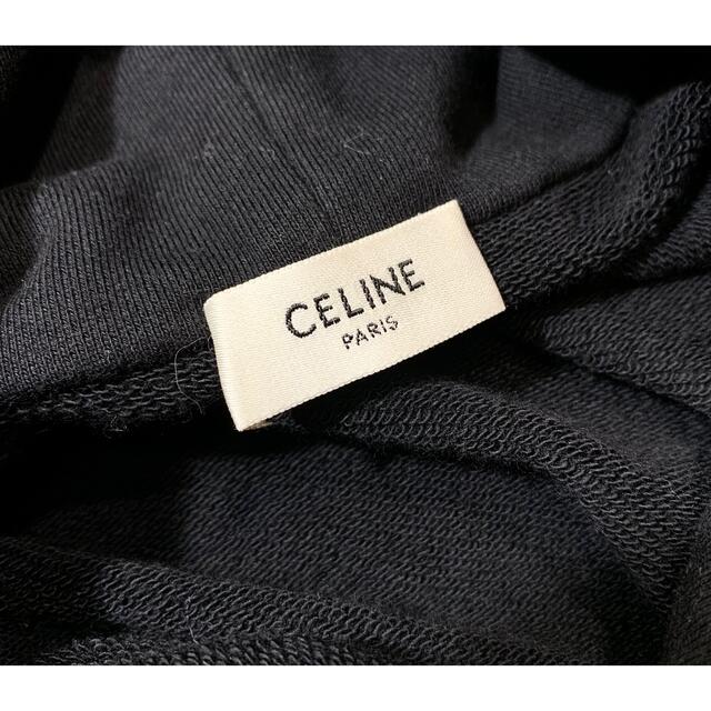 celine(セリーヌ)の新品同様/国内正規品☆セリーヌ 紐ロゴルーズスウェットパーカー/ブラックXS メンズのトップス(パーカー)の商品写真