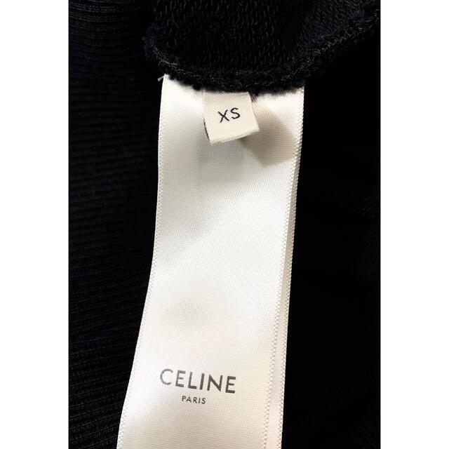 celine(セリーヌ)の新品同様/国内正規品☆セリーヌ 紐ロゴルーズスウェットパーカー/ブラックXS メンズのトップス(パーカー)の商品写真