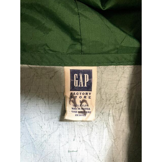 90s Old Gap オールドギャップ　ハーフジップパーカー　グリーン　XL