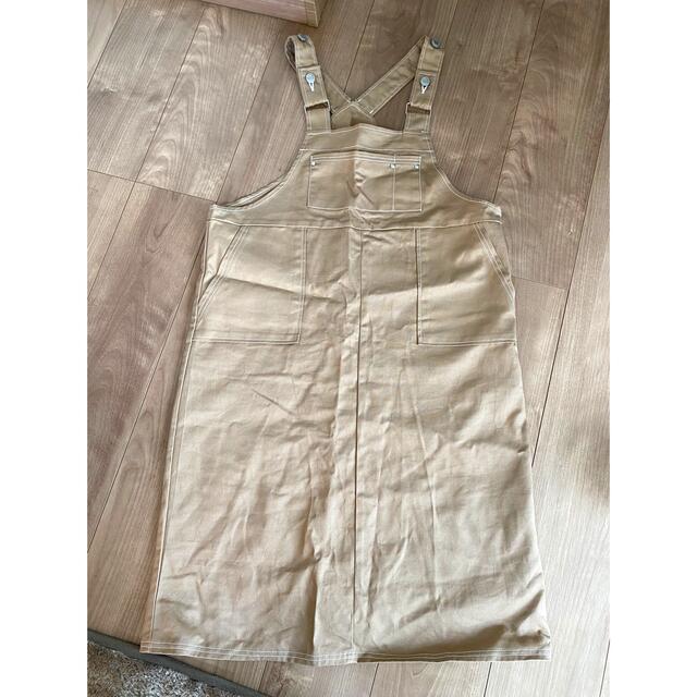 茶色のジャンパースカート レディースのパンツ(サロペット/オーバーオール)の商品写真