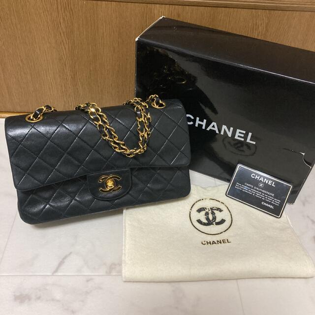 CHANEL マトラッセ 23 ショルダーバッグ Wチェーン Wフラップ レザー