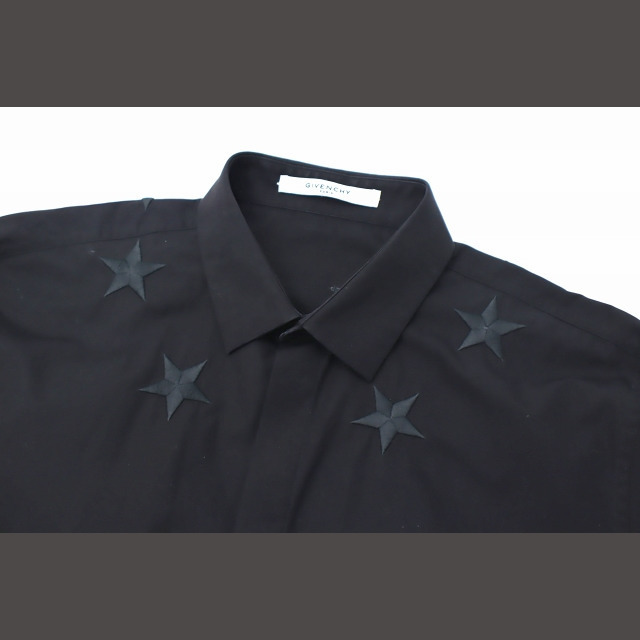 GIVENCHY リカルド・ティッシ期 スター刺繍 長袖 ドレスシャツ 43