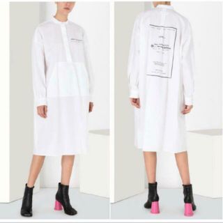 マルタンマルジェラ(Maison Martin Margiela)の値下げ中　MM6  シャツワンピース　36 膝丈(ひざ丈ワンピース)