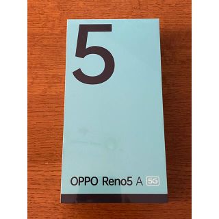 オッポ(OPPO)の【新品未開封】OPPO Reno5 A eSIM版 シルバーブラック(スマートフォン本体)