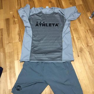 アスレタ(ATHLETA)の値下げアスレタ   プラクティス上下セット　グレー(ウェア)