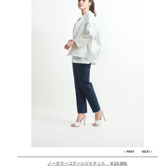 yori ノーカラーコクーンジャケットの通販 by y|ラクマ