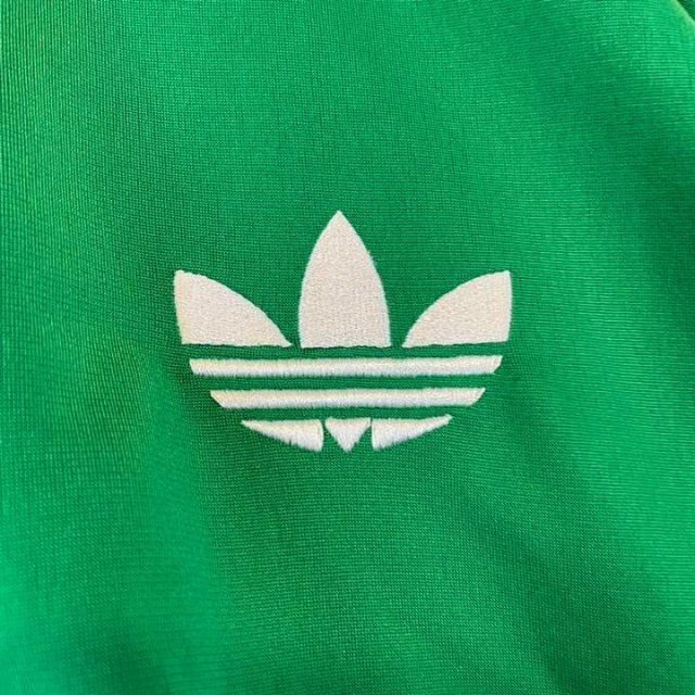 アディダスadidas トラックジャケットジャージ ロゴ刺繍 緑グリーンM古着 購入特価商品 緑グリーンL古着 ロゴ刺繍 トラックジャケットジャージ アディダスadidas ジャージ
