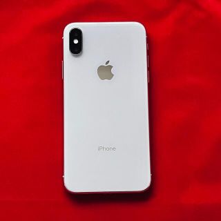 アイフォーン(iPhone)の中古 iPhone X 64GB シルバー SIMフリー 本体(スマートフォン本体)