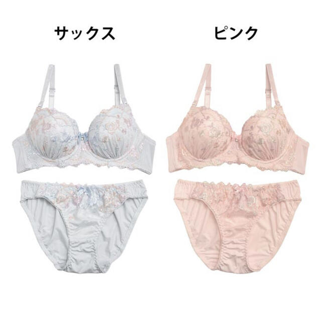 ぷる胸✨♥️ロマンティックパフュームブラショーツセット レディースの下着/アンダーウェア(ブラ&ショーツセット)の商品写真