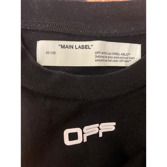 オフホワイト エアポートテープ tシャツ - Tシャツ/カットソー(半袖/袖