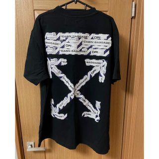 オフホワイト(OFF-WHITE)のオフホワイト　エアポートテープ　tシャツ(Tシャツ/カットソー(半袖/袖なし))