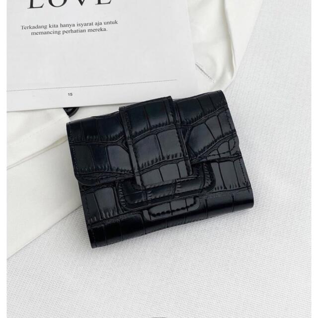 \コロンとかわいい/高見えクロコダイルエンボスミニウォレット レディースのファッション小物(財布)の商品写真