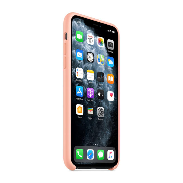 Apple(アップル)のiPhone 11ProMaxシリコーンケース-グレープフルーツ スマホ/家電/カメラのスマホアクセサリー(iPhoneケース)の商品写真