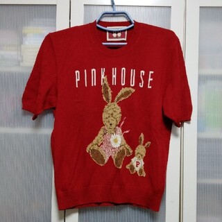 ピンクハウス(PINK HOUSE)の3492最終価格ピンクハウス半袖綿ニット(ニット/セーター)