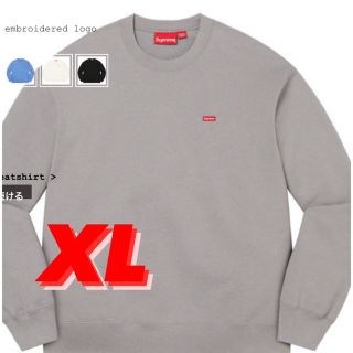 シュプリーム(Supreme)の定価売‼️XL Supreme Small Box Crewneck Grey(スウェット)