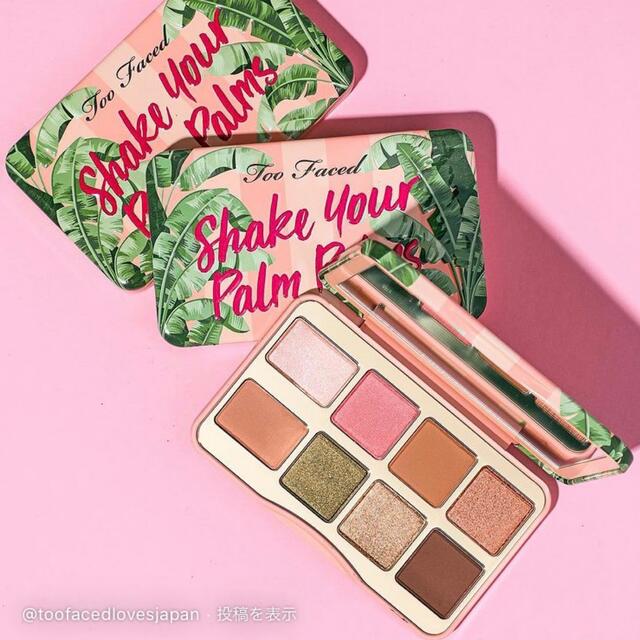 Too Faced(トゥフェイス)の【新】シェイクユアパームパームズミニ アイシャドウ パレット　too faced コスメ/美容のベースメイク/化粧品(アイシャドウ)の商品写真