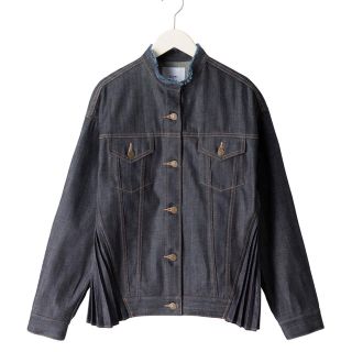 パリゴ(PARIGOT)のちはりー様　EZUMI  JAPAN DENIM プリーツ　デニムジャケット(Gジャン/デニムジャケット)