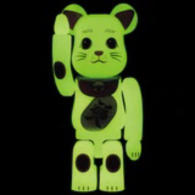 BE@RBRICK 招き猫 福入 蓄光 100％ 新品 2